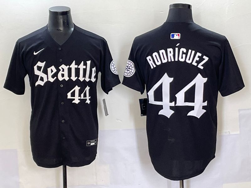 Men 2025 Seattle Mariners #44 Rodriguez Five generations Joint Name Nike MLB Jersey style 8